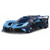 BBURAGO Bugatti Bolide Modellauto im Maßstab 1:18, Türen beweglich, blau-schwarz (18-11047B)