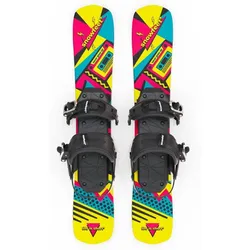 Snowfeet* Skiblades | 65 CM | Snowboardbindungen | Skiboards Snowblades GELB|rosa|BLAU 65 CM