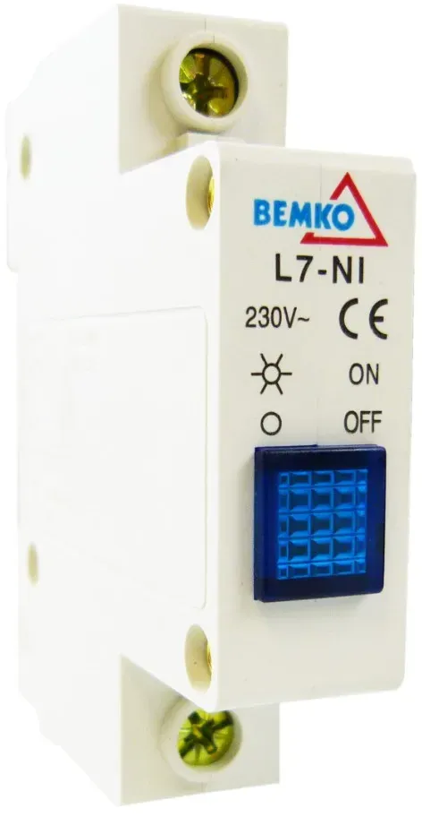 BEMKO Blau Leuchtmelder phasenkontrolle signalleuchte 115-250V AC 1993