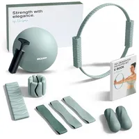NEOLYMP Pilates Set für Zuhause – E-Book Größe Basic Sky Blue) in Rot Basic Set