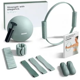 NEOLYMP Pilates Set für Zuhause – E-Book Größe Basic Sky Blue) in Rot Basic Set