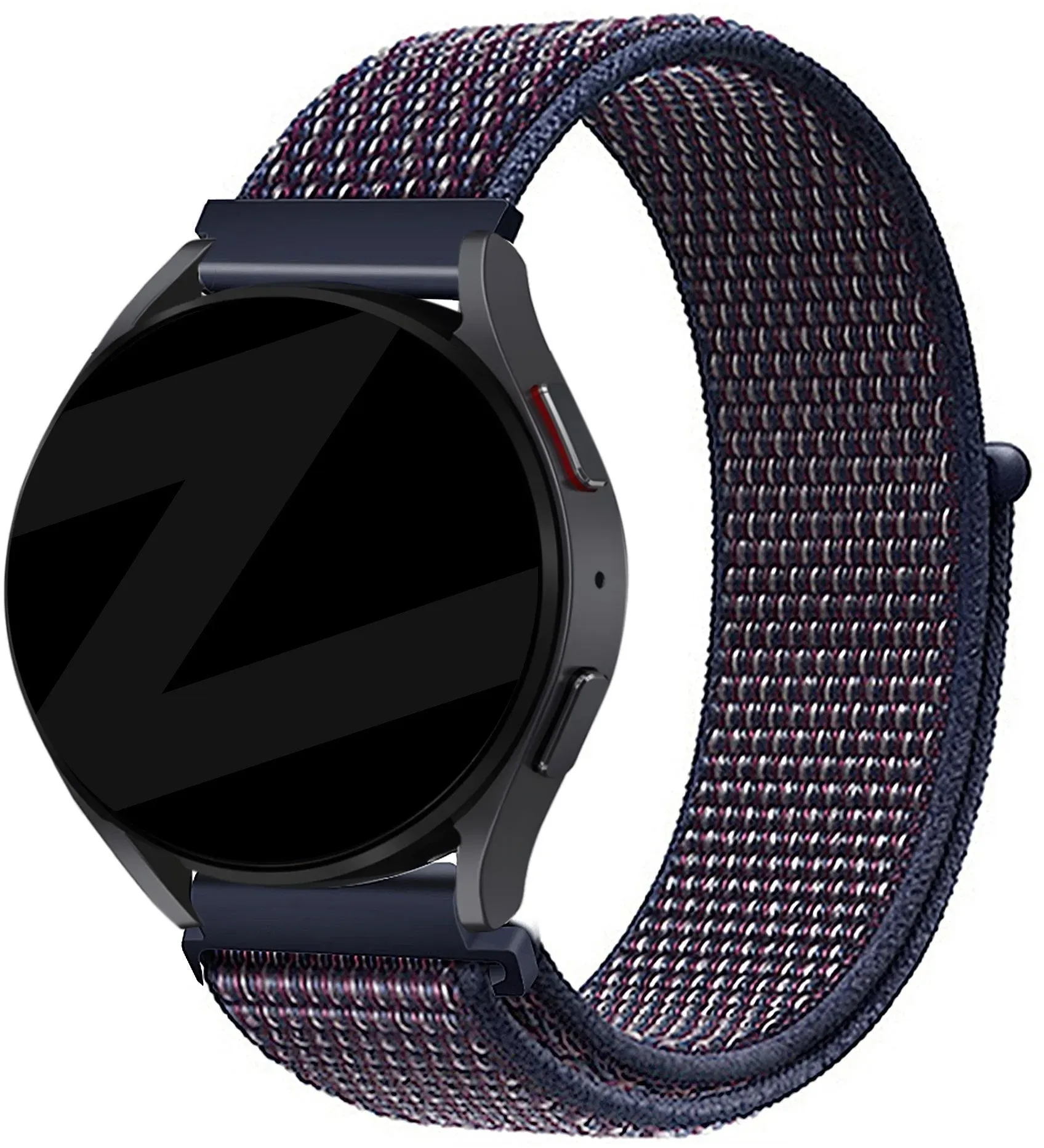 Bandz Actyve Smartwatch 20mm Armband Nylon für Actyve Smartwatch 20mm - Indigo blau - Klettverschluss