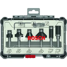 Bosch Professional Rand- und Kantenfräser-Set 6-tlg. 2607017470