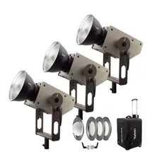 Kelvin EPOS 300 3-Light Kit RGBACL LED-COB Studioleuchte (V-Mount)