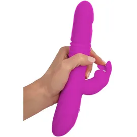 Sweet Smile Rabbitvibrator „Thrusting Pearl“ mit Stoßfunktion und Rotation, pink