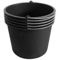 ViD 5 Stück Mörteleimer/Betoneimer 20 Liter Ø37 x 28