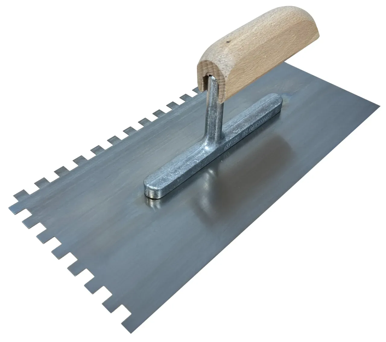 Zahnspachtel mit Holzgriff, 6, 8, 10 und 12 mm (Carbonstahl) | 8,0 mm