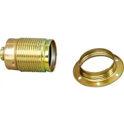 Kopp 212600003 Metall-Fassung, E27, Farbe: messing  - 5 Stück