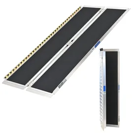 Trutzholm Rollstuhlrampe 184 cm Traglast 272 kg Alu klappbar Antirutsch