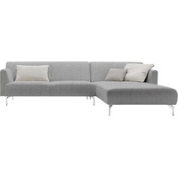 hülsta sofa Ecksofa hs.446, in minimalistischer, schwereloser Optik, Breite 317 cm grau|schwarz