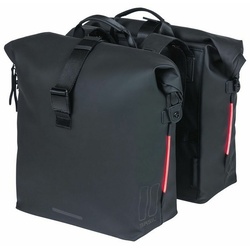 Basil Gepäckträgertasche, Doppelpacktasche SoHo Nordlicht schwarz