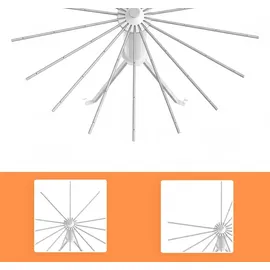 Relaxdays Oktopus Weiß/Silber