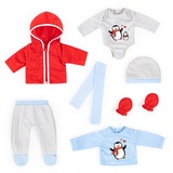 Bayer Design 84200AL Puppenkleider, Outfits, Babypuppen Anziehsachen 38-43cm, mehrteilig, Puppenzubehör