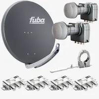 Fuba Sat Anlage 4 Teilnehmer - 2 Satelliten |