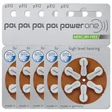 kQ 30x Varta Power One Hörgerätebatterie Zink - Luft Typ 312 1.45V Blister