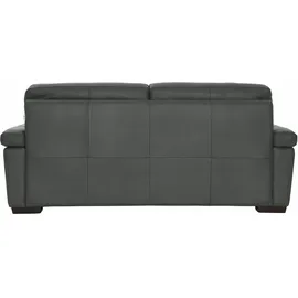 Calia Italia 3-Sitzer CALIA ITALIA "Gaia, hochwertiges Ledersofa mit erstklassigem Sitzkomfort", grau, B:210cm H:92cm T:97cm, Leder SORRENTO - 100% Leder;Leder BULL - 100% Leder, Sofas, edles Design, in zwei hochwertigen Lederqualitäten
