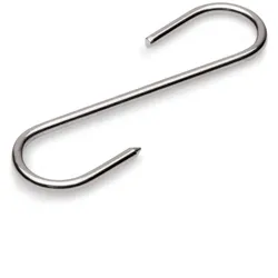 S-Haken - Fleischhaken - S-Haken - Lagerhaken 20cm - ø8mm - Chromnickelstahl ros...