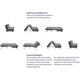 Ell + Ell "Minou", orange (terra), B:85cm H:88cm T:100cm, Sofas, Schlafsofa