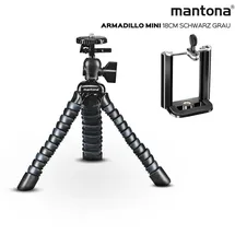 Mantona Armadillo Mini 18cm schwarz/grau