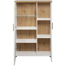 trendteam Vitrine Pinien, Holzwerkstoff, 95x140x38 cm Wohnzimmer, Wohnwände, Vitrinenschränke