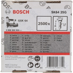 Bosch Senkkopf-Stift SK64 25G, 1,6 mm, 25 mm, verzinkt 25 - 2608200500