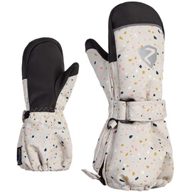 Ziener Unisex Baby LANUP Ski-Handschuhe/Wintersport | wasserdicht, extra warm, Wolle, terazzo Print, 80cm