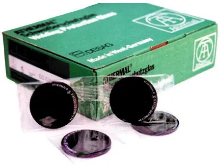 Brillen-Ersatzglas runde Form -  Grün 10A-DIN
