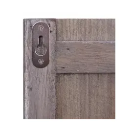 Mendler Wandgarderobe HWC-D13, Garderobe Garderobenpaneel, 6 Haken 91x60cm ~ dunkelgrau shabby