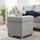 Relaxdays Hocker mit Stauraum Polyester 38 x 38 x 38 cm Grau