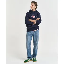 GANT Archive Shield Regular Fit Kapuzenpullover Evening Blue 3XL