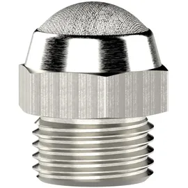 Riegler Schalldämpfer, Edelstahl, flach, G 3/8, SW 19