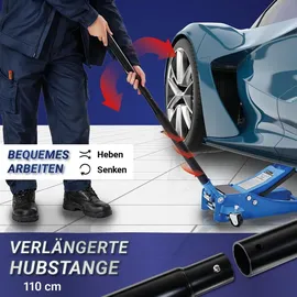 BITUXX Rangierwagenheber Stahl 3T blau