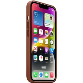 Apple iPhone 14 Leder Case mit MagSafe braun