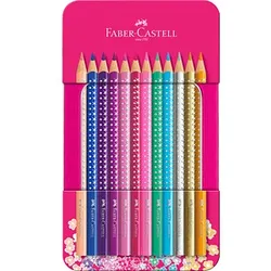 FABER-CASTELL Buntstifte farbsortiert, 12 St.