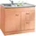 kochstation Spülenschrank KS-Elster 100 x 60 x 85 cm Braun