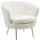 Homcom Polstersessel Weiß Kunststoff, 79x77x77 cm, Wohnzimmer, Sessel Polstersessel