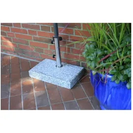 Garden Pleasure Schirmständer Granit/Edelstahl 25 kg Weiß