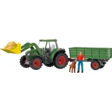 Schleich FARM WORLD Traktor mit Anhänger