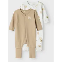 NAME IT Oxford Bear Schlafanzug 2 Einheiten Oxford Tan