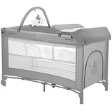 KIKKABOO So Gifted Plus Reisebett Mit 2 Ebenen - Grey - One Size