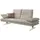 W.Schillig Couch Flachgewebe 3-Sitzer Braun