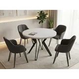 WFL GROUP Revena Ø 100 cm weiß