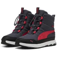 Puma Evolve Boot Puretex Jr Sneaker, Galactic Gray Tart Cherry Black, 38