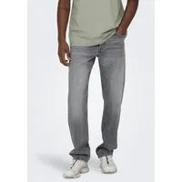Only & Sons Regular-fit-Jeans »ONSEDGE STRAIGHT BROMO 0017 DOT DNM NOOS«, blau