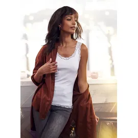 H.I.S. H.I.S Spitzentop Damen weiß Gr.44/46