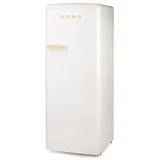 DOMO DO91709R Stand Retro Kühlschrank ohne Gefrierfach, 55 cm breit, 225 L, weiß