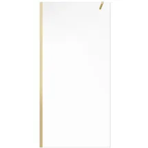 vente-unique Duschwand Duschtür 140 x 200 cm Gold