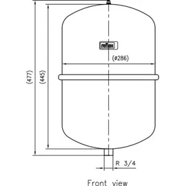 Reflex Membran-Druckausdehnungsgefäß N 4 bar 25 l Weiß