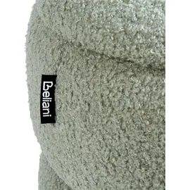 Beliani Hocker mit Stauraum Bouclé 44 x 48 x 44 cm Grün