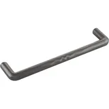 Furnipart Möbelgriff Shuffle LA160 - Designer Griff für Möbel - abgerundet mit verzierung, Zinkdruckguss anthrazit gebürstet